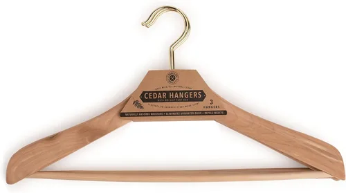 Miniatura 2 de Cobbler's Choice - Percha de cedro (paquete de 3), absorbe naturalmente la humedad, elimina olores no deseados y más
