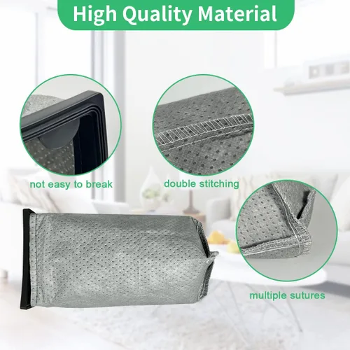 Miniatura 6 de Paquete de 6 bolsas de filtro de tela CH3000 de repuesto para Hoover Porta Power Swingette S1015 S1029 CH30000 Aspiradora comercial de repuesto