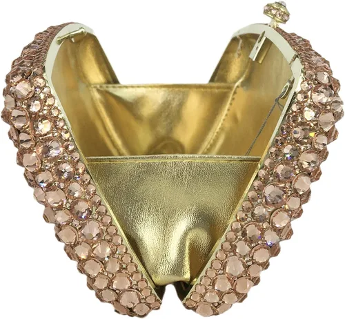 Miniatura 5 de Boutique De FGG Bolsos de noche para mujer, bolsos de boda de cristal con picos