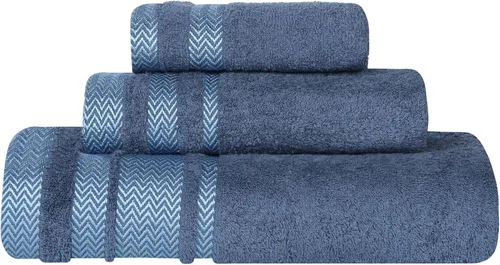 Miniatura 33 de Superior Juego de toallas de algodón de 9 piezas, toallas absorbentes suaves de felpa, artículos esenciales de baño, ducha, lujo, esponjosas