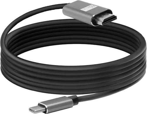 BoxWave Cable compatible con Samsung Galaxy S23 Ultra - Cable SmartDisplay - USB tipo C a HDMI (6 pies), cable USB C/HDMI, negro azabache