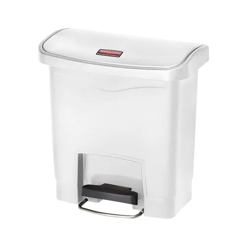 Miniatura 19 de Rubbermaid Commercial Products - Bote de basura Streamline Slim con pedal Papelera de plástico, 4 galones (15 litros), color rojo, con manos