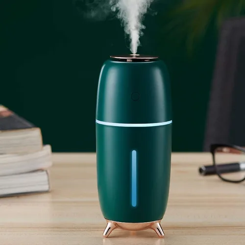 Miniatura 6 de Humidificador pequeño, mini humidificador portátil con luz nocturna, humidificador de escritorio personal USB, pequeño humidificador de niebla fría