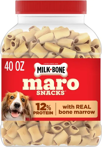 Miniatura 39 de Milk-Bone MaroSnacks Golosinas para perros pequeños con sabor a tocino con médula ósea, 40 onzas (paquete de 2) (el diseño del empaque puede variar)