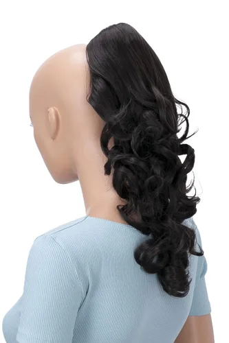 Miniatura 21 de CAISHA Extensión de clip de cola de caballo de 16 "voluminoso ondulado marrón ceniza H214