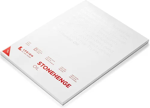 Miniatura 2 de Stonehenge Aceite 11.29 oz 9x12 Almohadilla Blanca, 12 Hojas