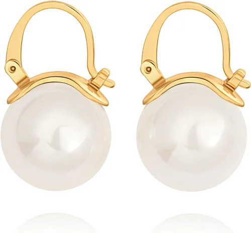 Miniatura 34 de Aretes colgantes de plata de ley 925 seleccionados a mano AAA+ de 7.5 a 0.315 in con perlas cultivadas de agua dulce blancas para mujer