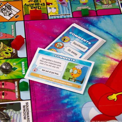 Miniatura 7 de Monopoly Spongebob Squarepants Meme Edition Basado en el programa de Nickelodeon Con memes familiares de ubicaciones, episodios y personajes