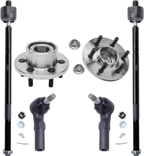Miniatura 196 de Detroit Axle - Kit de nudillos de dirección delantera izquierda para Ford Edge Lincoln MKX 07-10, cojinete de rueda del lado del conductor, nudillo