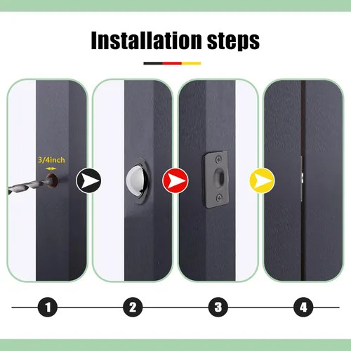 Miniatura 7 de Pestillo de bola de puerta, accesorios para puertas interiores, 13/16 pulgadas x 1 pulgada, tensión de puerta ajustable