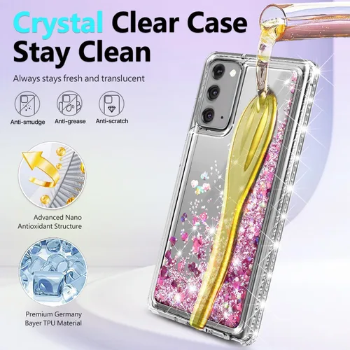 Miniatura 179 de NGB - Funda de teléfono diseñada para Samsung Galaxy S9+ Plus, morado/azul, con purpurina líquida para mujeres y niñas, con protector de pantalla