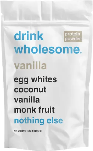 Miniatura 10 de drink wholesome Proteína en Polvo de Clara de Huevo con Chocolate Para Estómagos Sensibles Amigable con el Intestino Sin Aditivos y Sin