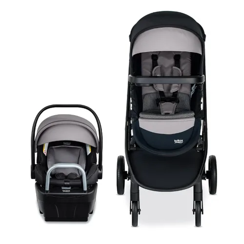 Miniatura 9 de Britax Willow Brook S+ Sistema de viaje para bebé, asiento de automóvil infantil y cochecito combinado con Base Alpine, tecnología ClickTight, Ónix