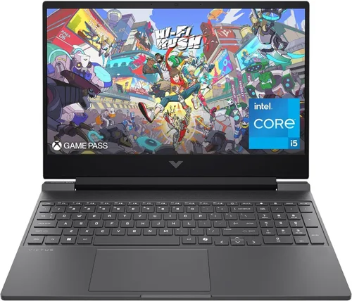 HP Victus 15.6" FHD 144Hz - Portátil para juegos, Intel Core i5-13420H, 8GB RAM, SSD de 512GB, NVIDIA GeForce RTX 3050, Windows 11 Home, Copilot AI,