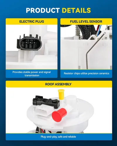 Miniatura 123 de PHILTOP FG1538 Conjunto de Bomba de Combustible Eléctrica con Unidad de Envío Compatible con Nissan Versa 1.6L Sedán/N17X 2012-2019, 2014-2019 Versa