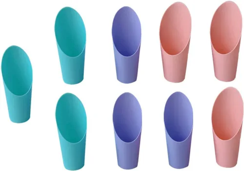 Happyyami 9 Uds suculenta taza pala cubo colorido pequeño jardinería cucharas jardín cucharada herramienta planta cubo pala niños jardín