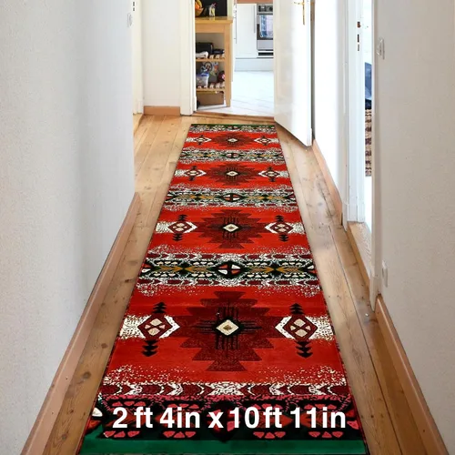 Miniatura 38 de YHSF South West - alfombra estilo nativo americano del suroeste C318 - fácil de limpiar, gruesa, suave, duradera, alfombra inspirada en tribus
