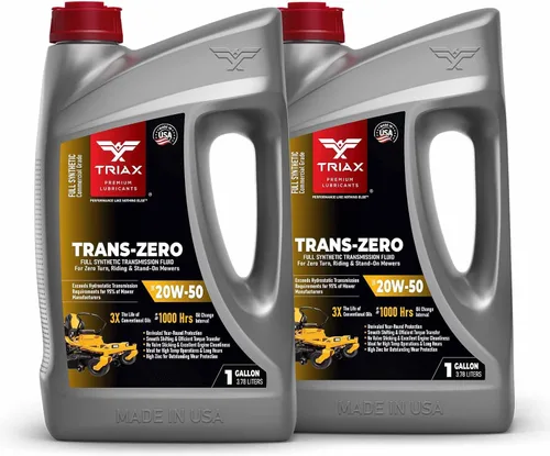 Miniatura 12 de TRIAX Trans Zero 20W-50 Aceite de transmisión hidrostático totalmente sintético para cortacésped de giro cero (1 galón)