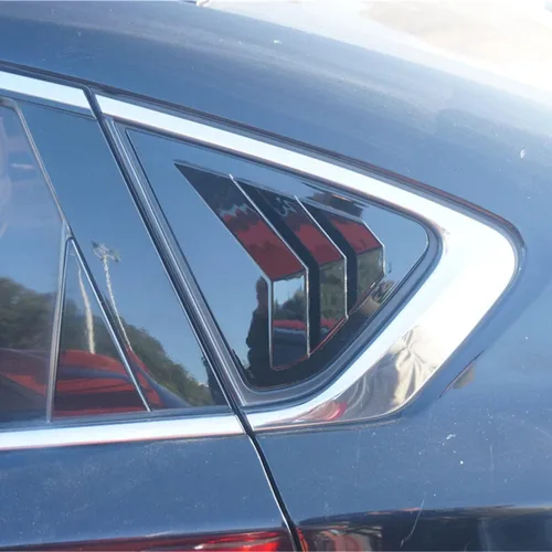 Miniatura 7 de ZiWen 2 paneles de listones de fibra de carbono estilo deportivo para cuarto trasero de ventanilla para Nissan Altima 2013 2014 2015 2016 2017 2018
