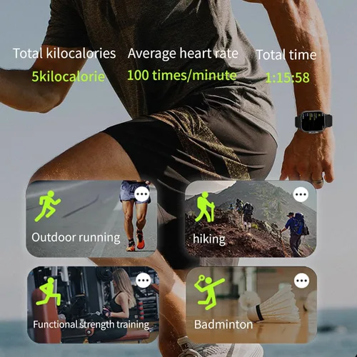 Miniatura 7 de Bewinner Reloj inteligente con auriculares, auriculares Bluetooth 2 en 1 y reloj inteligente, reloj de fitness con pantalla táctil HD de 2 pulgadas
