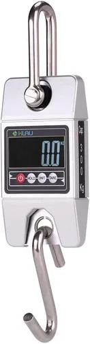 Miniatura 8 de Klau - Báscula digital de pescado, grúa industrial de 661.4 lbs/600 libras, color negro Sensor de alta precisión, escala colgante, para la caza