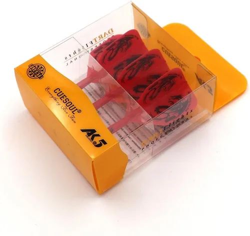 Miniatura 5 de CUESOUL ROST Vuelo y ejes de dardos integrados Meduim/Pequeño/Grande Rojo (Red Dragon)