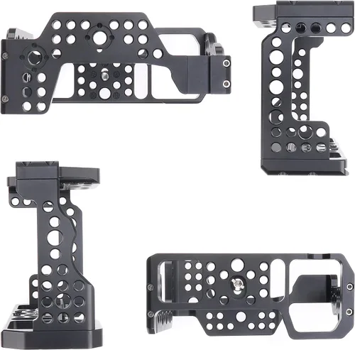 Miniatura 4 de Hersmay Jaula A7III con mango superior, jaula de cámara A9 para cámara Sony A7III / A7RIII /A9 /A7II sin espejo, múltiples orificios de tornillo