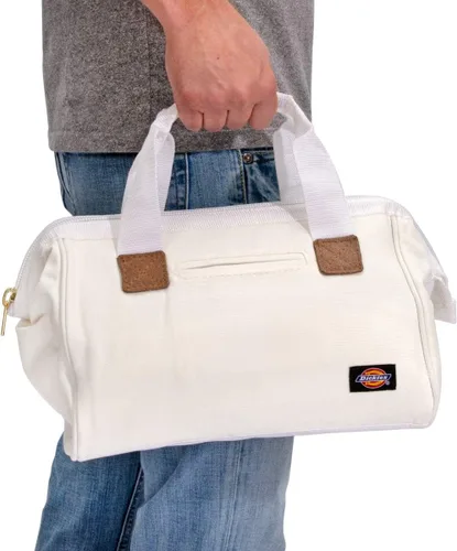 Miniatura 6 de Dickies Bolsa de trabajo de lona duradera de 12 pulgadas para pintores, carpinteros y constructores, cremallera resistente, asas reforzadas