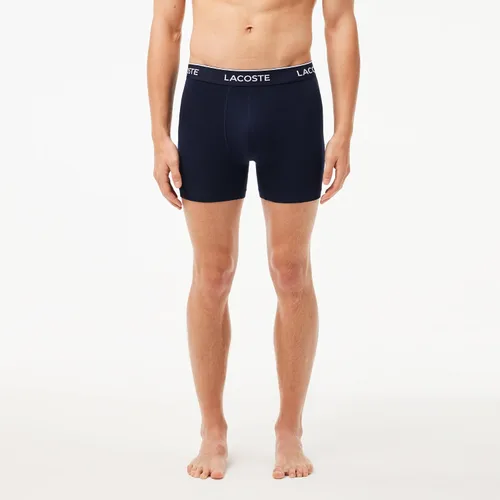 Miniatura 6 de Lacoste Calzoncillos tipo bóxer elásticos de algodón para hombre, paquete de 3