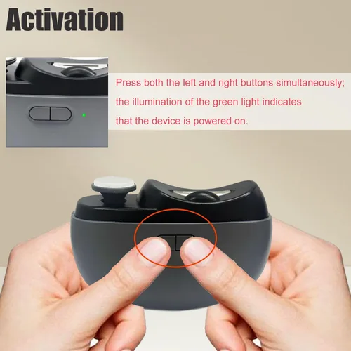 Miniatura 6 de Easyclip - Cortaúñas inteligente, 3 en 1, cortaúñas eléctrico de fácil clip, cortaúñas con luz, adecuado para todos los recortes y pulido de uñas