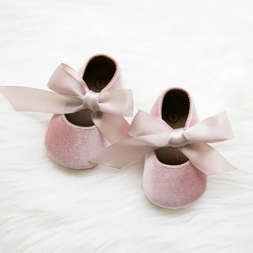 Miniatura 5 de Morbido - Zapatos planos Mary Jane para bebés y niñas, suela suave antideslizante con nudo de lazo, zapatos de vestir de princesa para boda