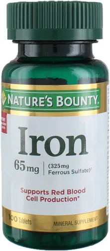 Miniatura 3 de Nature's Bounty Hierro 65 mg, 3 botellas (100 unidades)