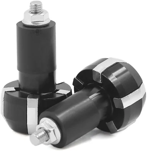 Miniatura 3 de uxcell 2 unids aleación de aluminio deslizante mango barra mano agarre extremo tapa para motocicleta