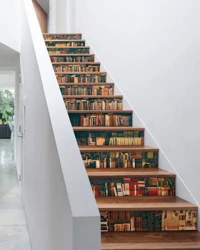 Miniatura 7 de FLFK Calcomanías para escaleras - Adhesivos para escaleras, Calcomanías autoadhesivas para escalones de Sunrise Coast, para decoración del hogar