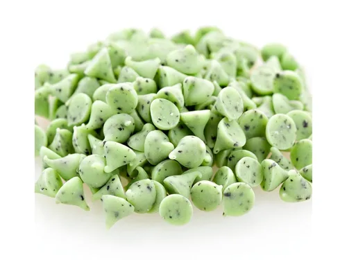 Chips para hornear de menta verde – Bolsa resellable a granel de 1/2 lb | Mini chips de caramelo de menta para galletas, brownies, postres