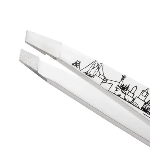 Miniatura 5 de Tweezerman NYC - Mini pinzas inclinadas para cejas, pinzas de viaje para cejas, vello facial
