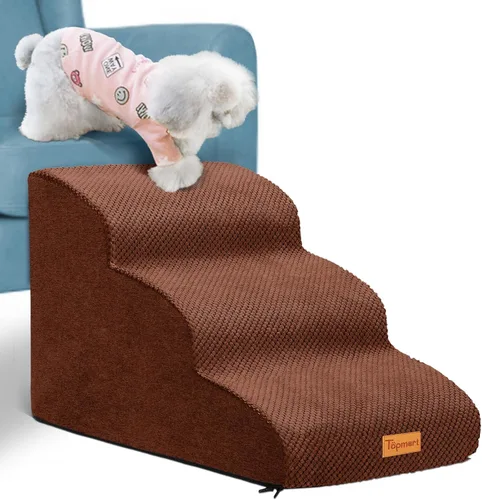Miniatura 11 de Topmart High Density Foam Pet Steps 2 Tiers,11.8" High,Non-Slip Dog Stairs,Soft Foam Dog Ramp Ladder,Best for Injured,Older Cats,Pets with Joint
