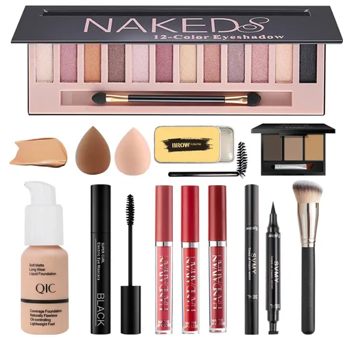 Miniatura 11 de Kit de maquillaje todo en uno para mujeres, kit completo, set de regalo de maquillaje para mujeres, adolescentes y niñas, incluye sombra de ojos