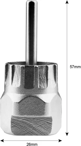 Miniatura 5 de Oumers Herramienta de extracción de casete de bicicleta, herramienta de extracción de rueda libre de casete con látigo de cadena y llave auxiliar