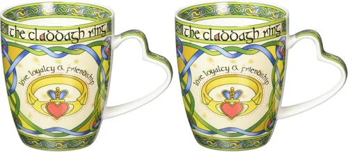 Miniatura 3 de Irish Claddagh Ring Bone China Mug - Un regalo irlandés diseñado en Galway, Irlanda