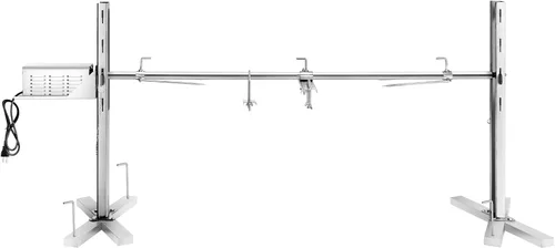 Miniatura 8 de Kit de parrilla de acero inoxidable para asador, soporte de asador de trípode de 52 pulgadas, con capucha de cordero de cerdo de 52 pulgadas, asador