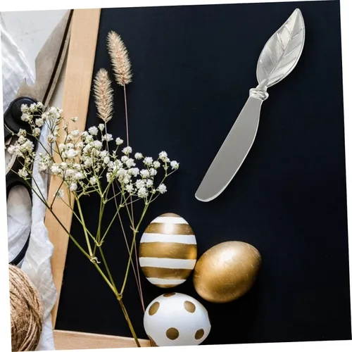 Miniatura 6 de BESTonZON Espátula de metal, 4 piezas, herramienta para el hogar, mantequilla para cuchillo, maní, utensilios prácticos, cuchillos de sándwich