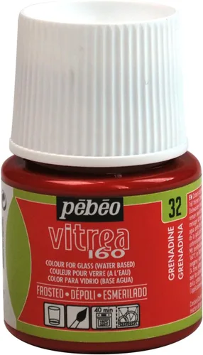 Miniatura 22 de Pebeo Vitrea 160 - Pintura para vidrio brillante, botella de 45 ml - Azul lapislázuli
