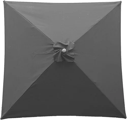 Toldo de repuesto para sombrilla de 6.5 x 6.5 pies, 4 varillas de repuesto, sombrilla para mesa de mercado, toldo cuadrado superior de repuesto,