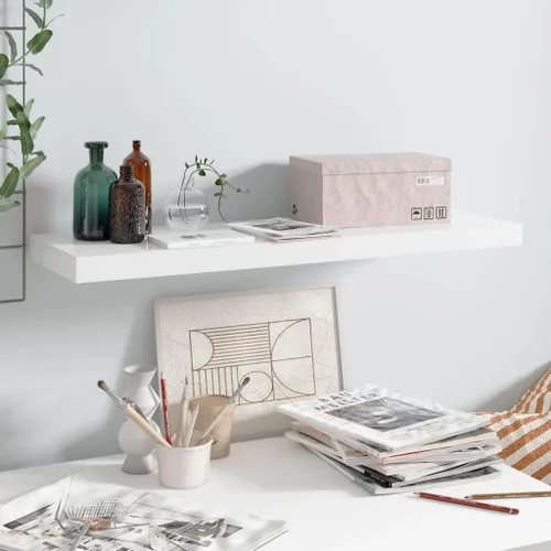 Miniatura 196 de Estantes flotantes de pared, juego de 4 estantes decorativos para montar en la pared, estante colgante con soportes invisibles para decoración