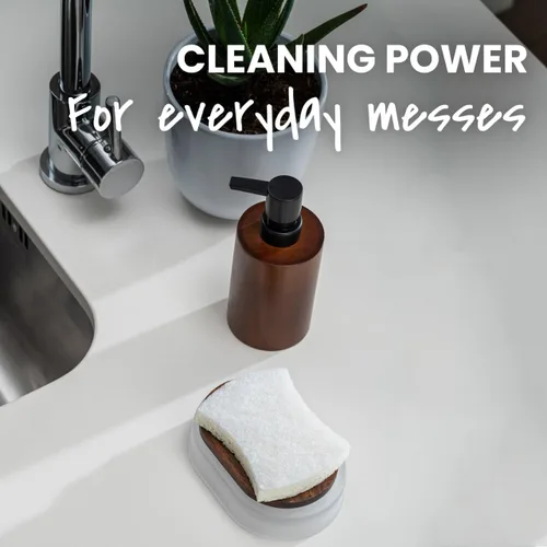Miniatura 10 de Scotch-Brite Greener Clean - Esponja antiarañazos para limpieza, esponja para lavar platos, limpieza de cocina, rendimiento superior y fabricada