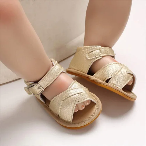 Miniatura 2 de Timatego Sandalias de verano para bebés y niñas con suela suave de flores, zapatos de vestir para cuna, recién nacidos, para recién nacidos