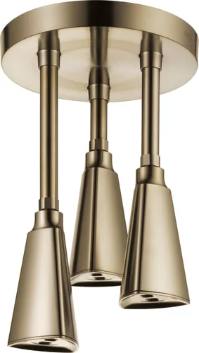 DELTA FAUCET 57140-CZ H2Okinetic - Cabezal de ducha colgante Raincan, flujo de agua de 1.75 GPM, bronce champán