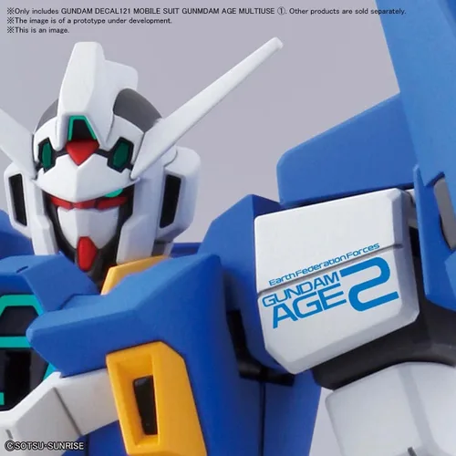 Miniatura 4 de Bandai Hobby - GD-121 Gundam AGE MS multiusos 1, calcomanías deslizantes de agua Bandai Spirits