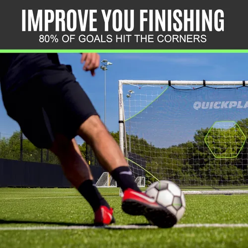 Miniatura 5 de QUICKPLAY Target Net Lite con 5 zonas de objetivo Practica disparos y precisión de pases Marco de portería de fútbol no incluido